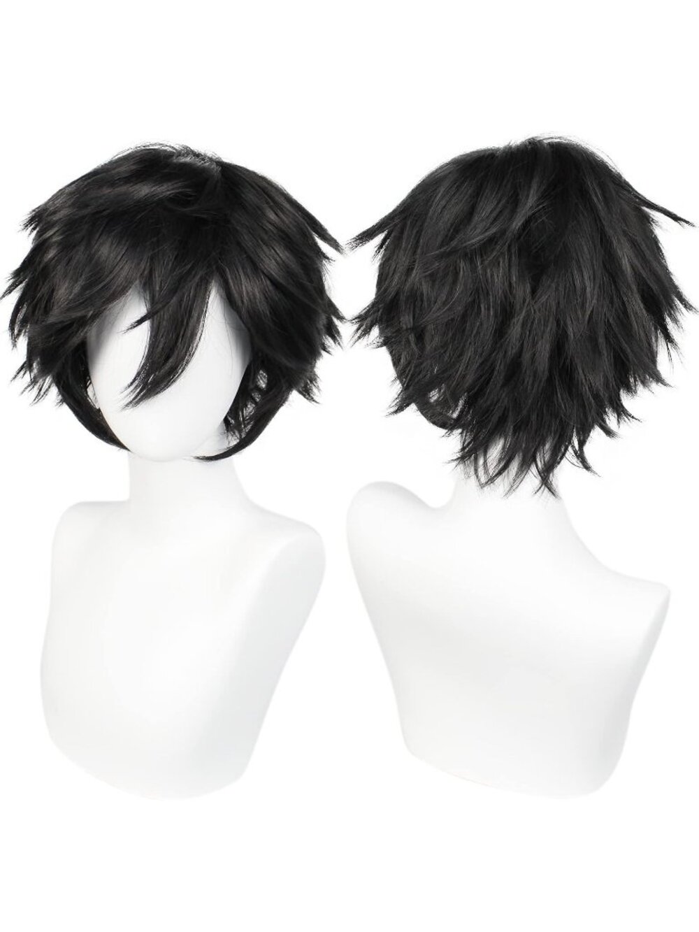 Men's Black Synthetic Fiber Short Blonde Golden Cosplay Modern Wigs